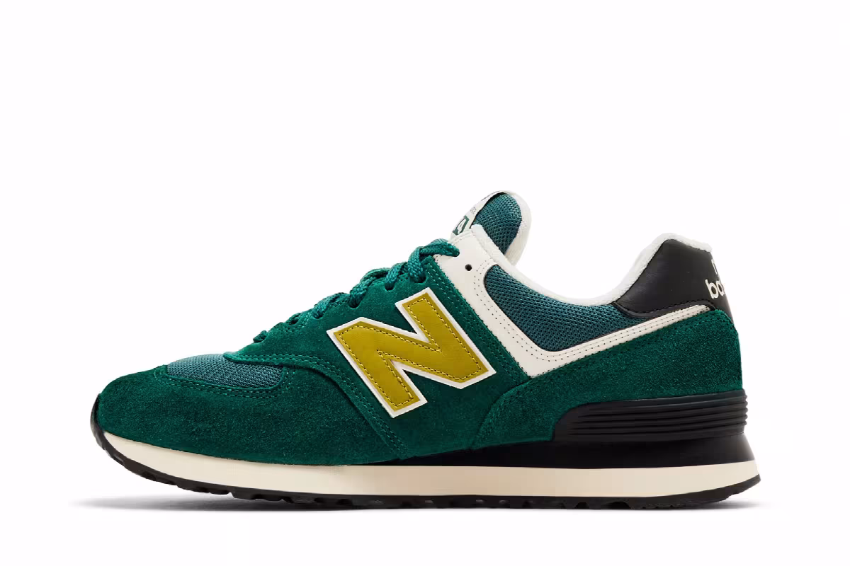 New Balance 574 Marsh Green New Spruce, view 4