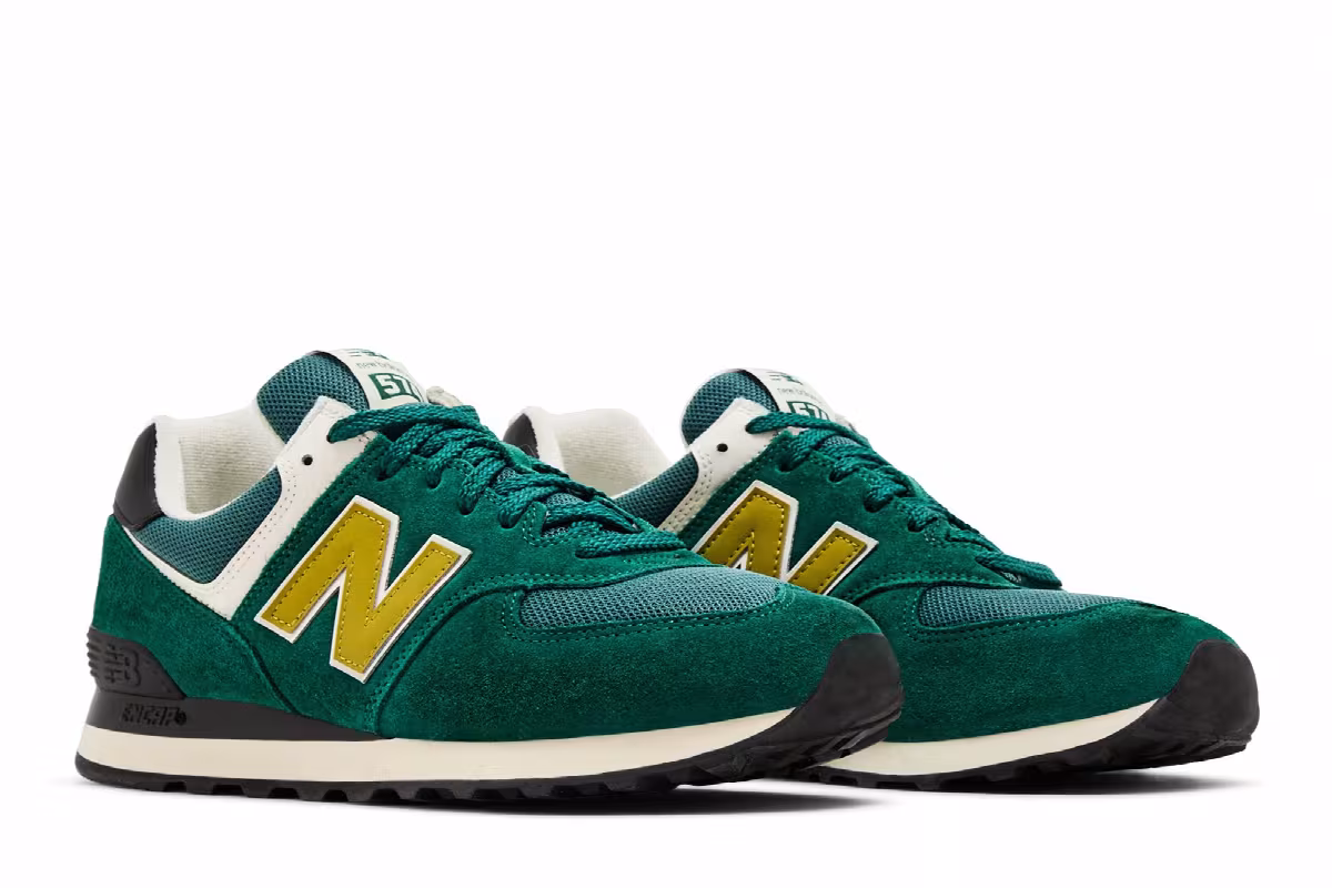New Balance 574 Marsh Green New Spruce, view 9
