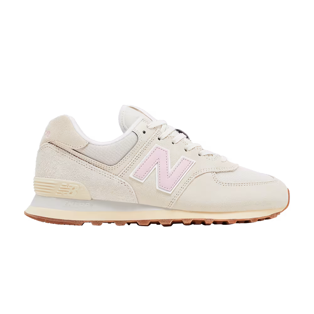 New Balance Women's 574 Linen Century Pink Gum
