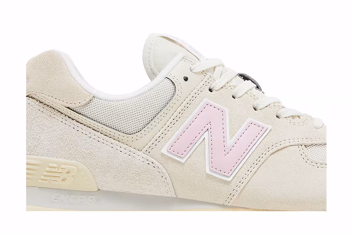 New Balance Women's 574 Linen Century Pink Gum, view 3