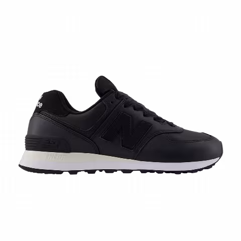 New Balance Wmns 574 'Black Leather White'