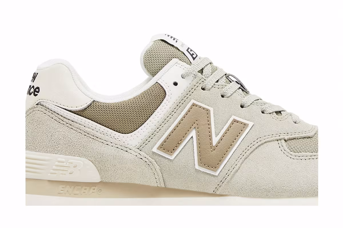 New Balance Women's 574 Olivine Dark Stoneware, view 3