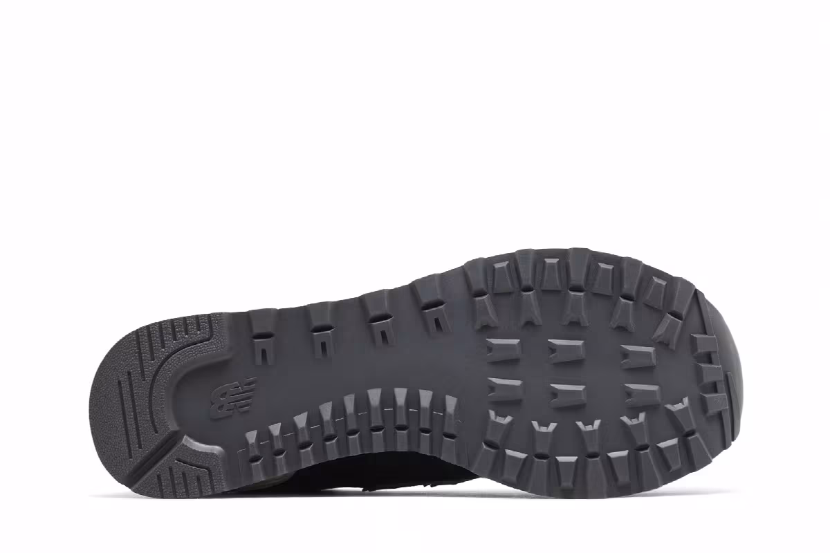 New Balance Women's 574 Black Classic Pine, view 5