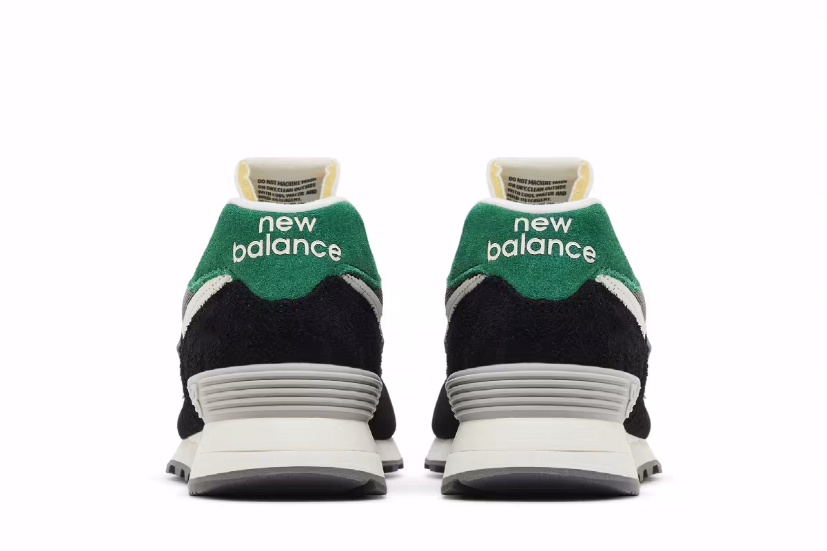New Balance Women's 574 Black Classic Pine, view 7