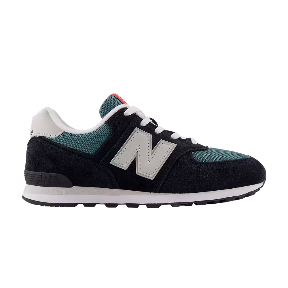 New Balance 574 Big Kid Black New Spruce