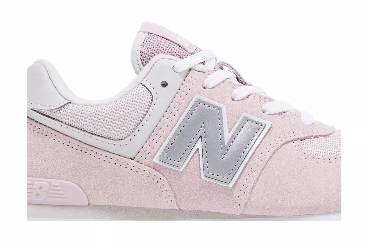 New Balance 574 Big Kid Mid Century Pink, view 3