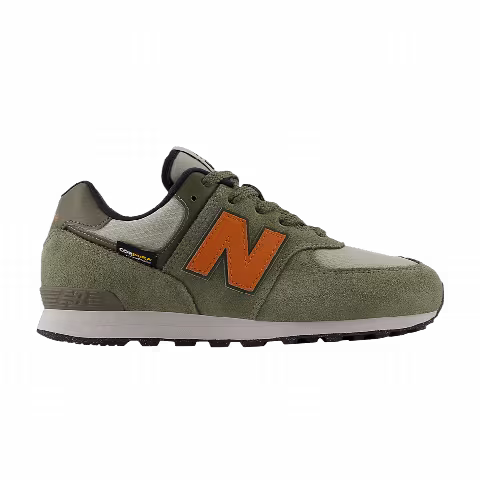 New Balance 574 Big Kid 'Dark Olivine Infield Clay'