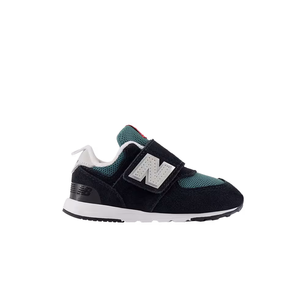 New Balance 574 New-B Hook & Loop Toddler Black New Spruce