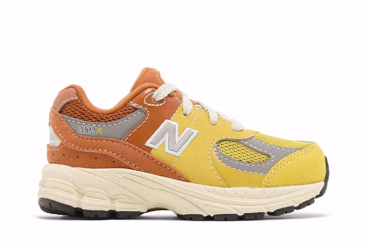 New Balance 2002R Toddler Ginger Lemon, view 2