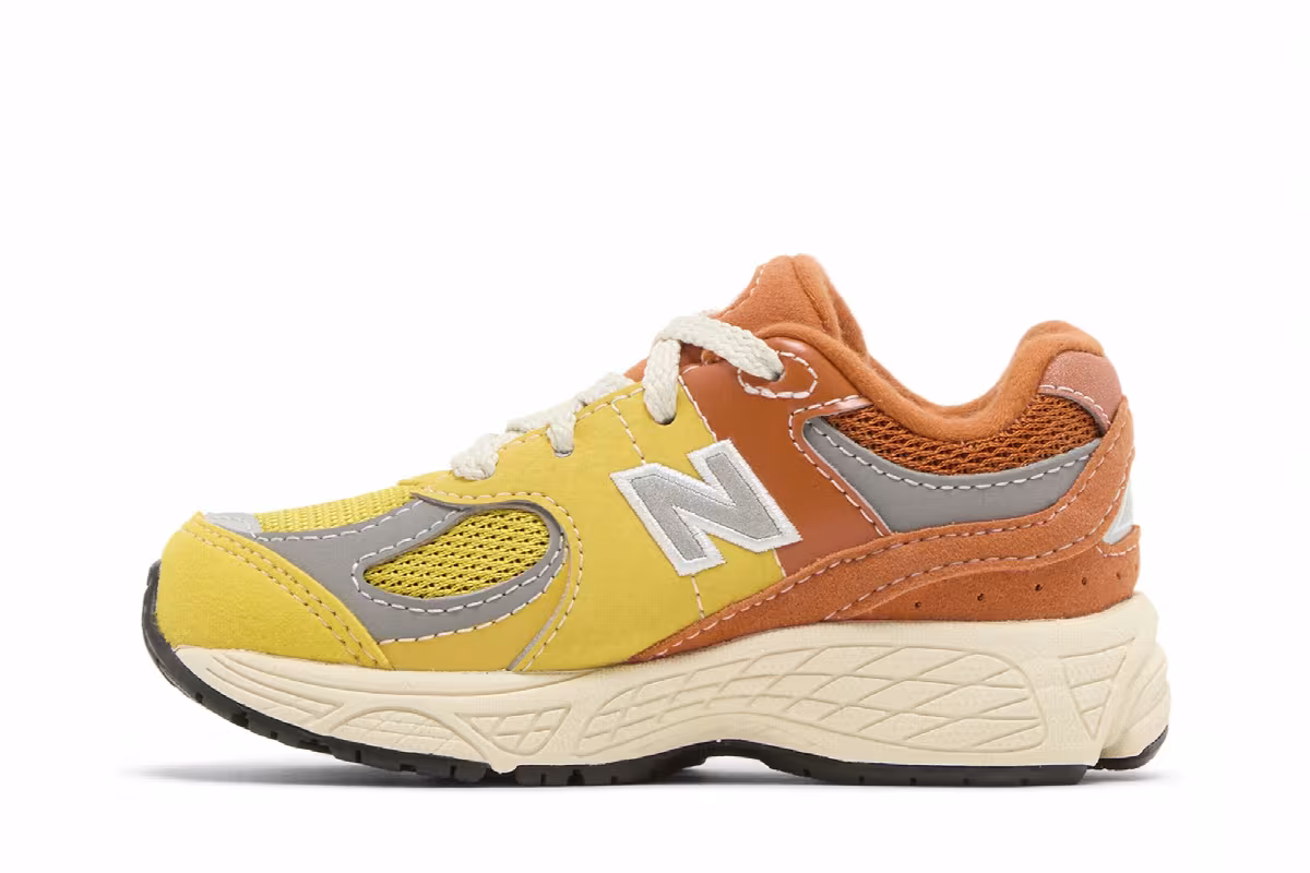 New Balance 2002R Toddler Ginger Lemon, view 4