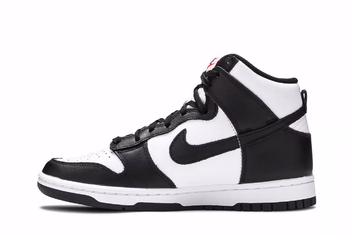 Nike Women's Dunk High Black White, view 4