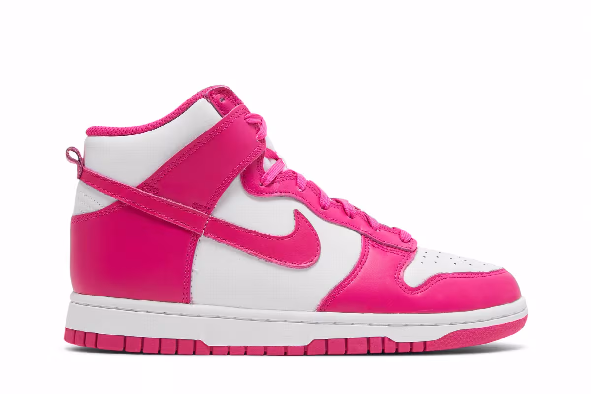 Nike Women's Dunk High Pink Prime, view 2