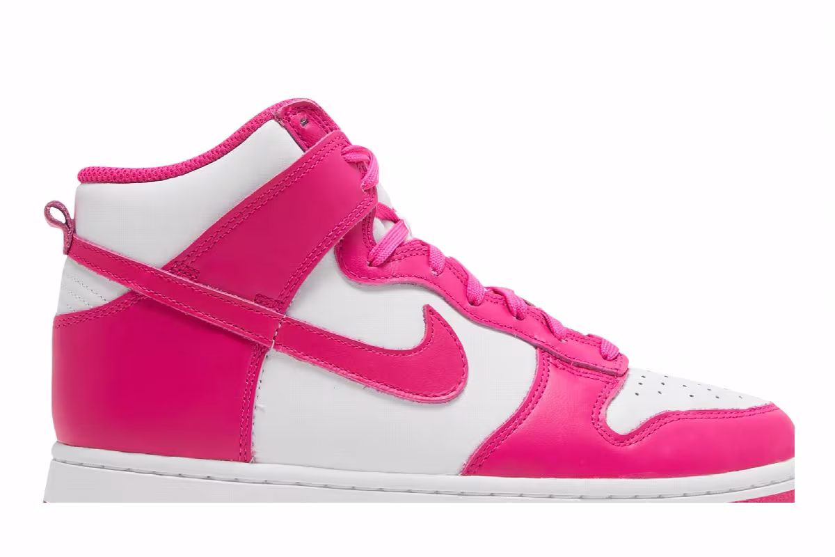 Nike Women's Dunk High Pink Prime, view 3