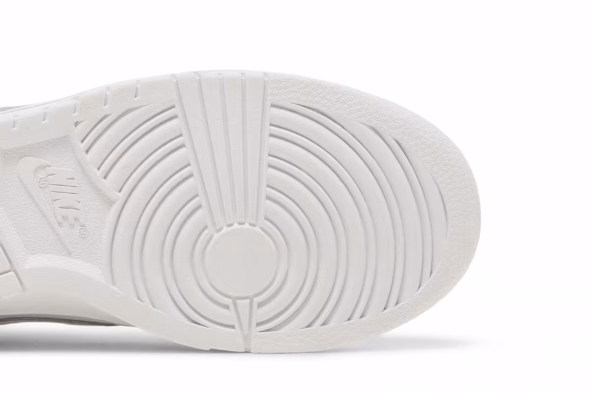 Nike Women's Dunk Low Triple White, view 6