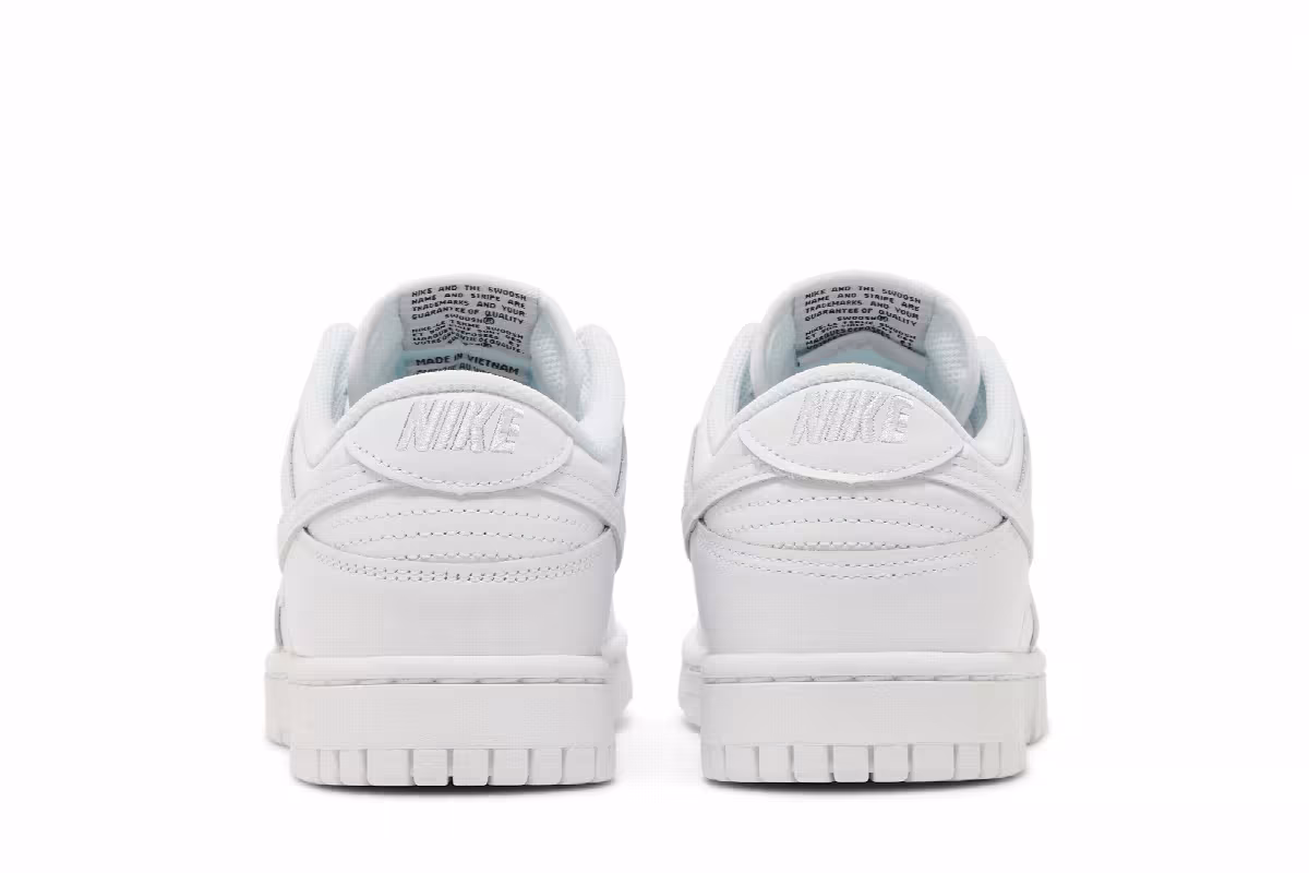 Nike Women's Dunk Low Triple White, view 7