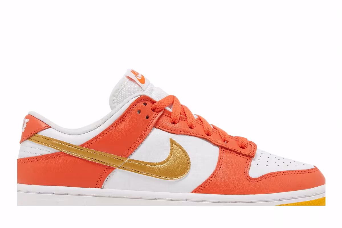 Nike Women's Dunk Low Orange University Gold, view 3