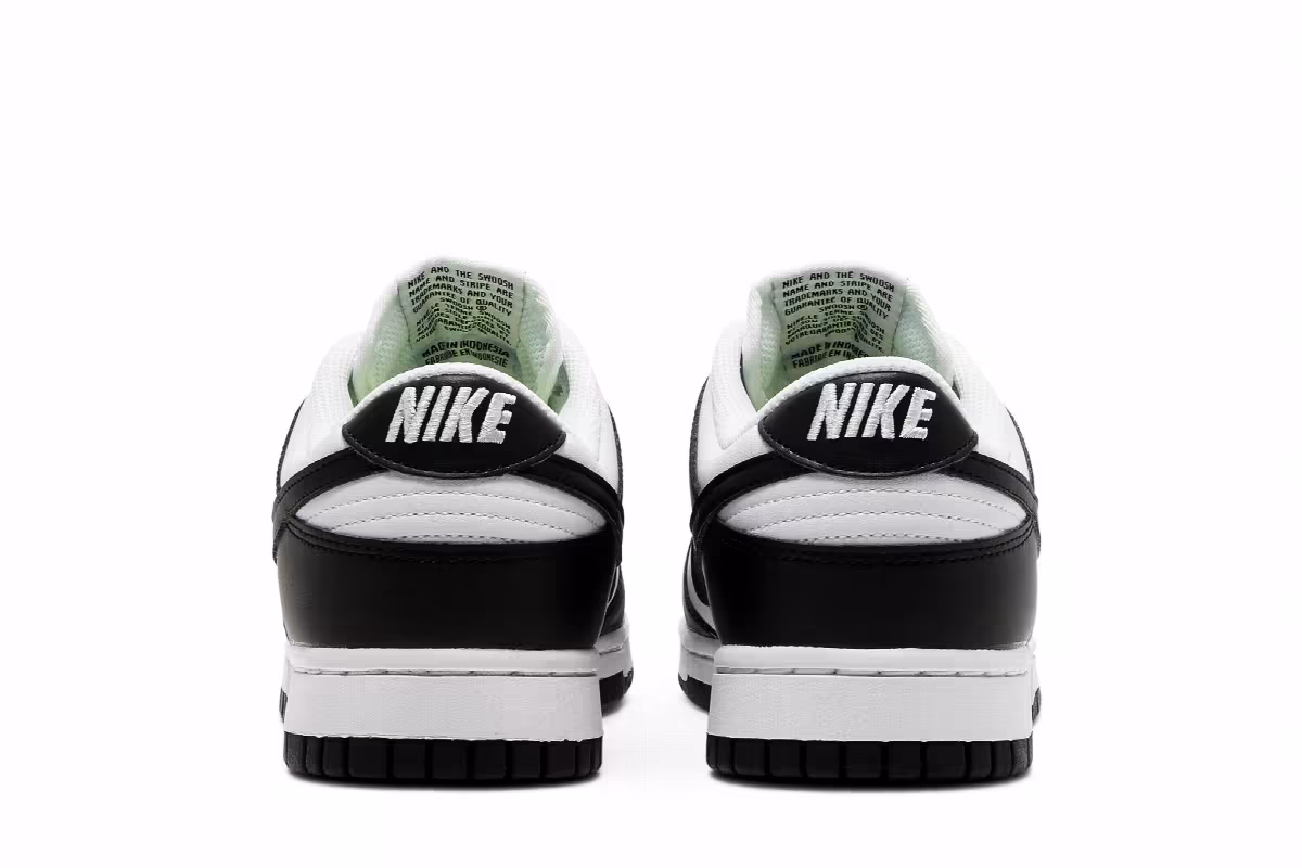 Nike Women's Dunk Low Next Nature Black White - White Sockliner, view 7