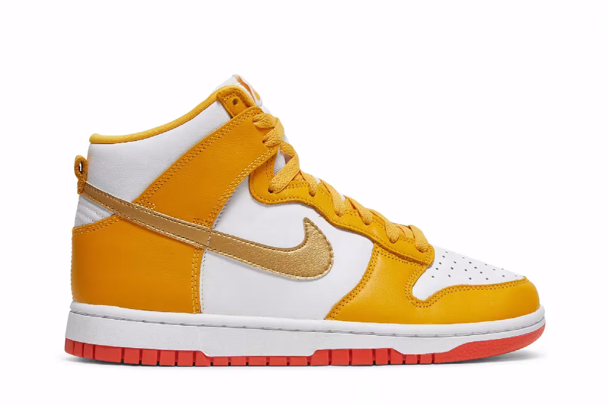 Nike Women's Dunk High University Gold Orange, view 2