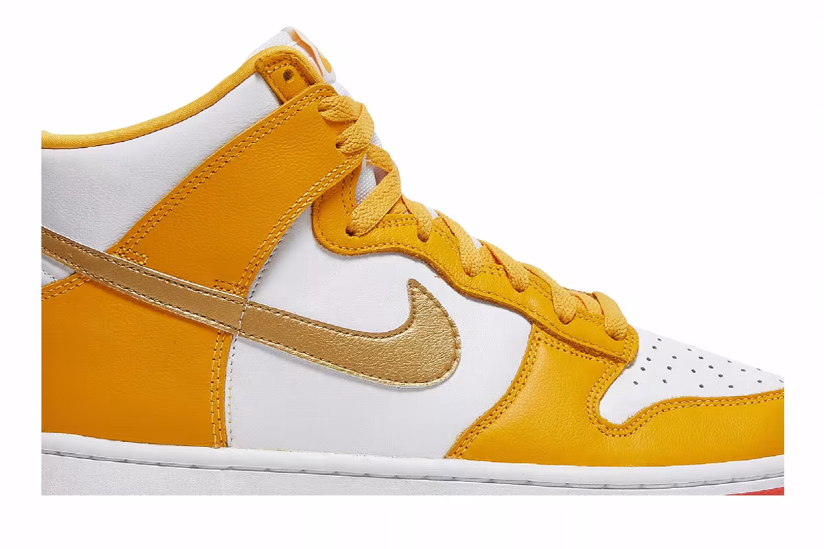 Nike Women's Dunk High University Gold Orange, view 3