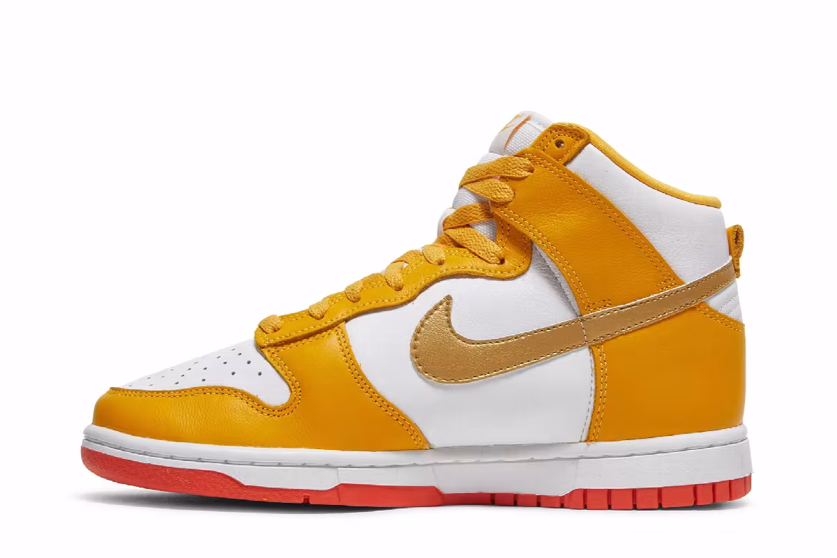 Nike Women's Dunk High University Gold Orange, view 4