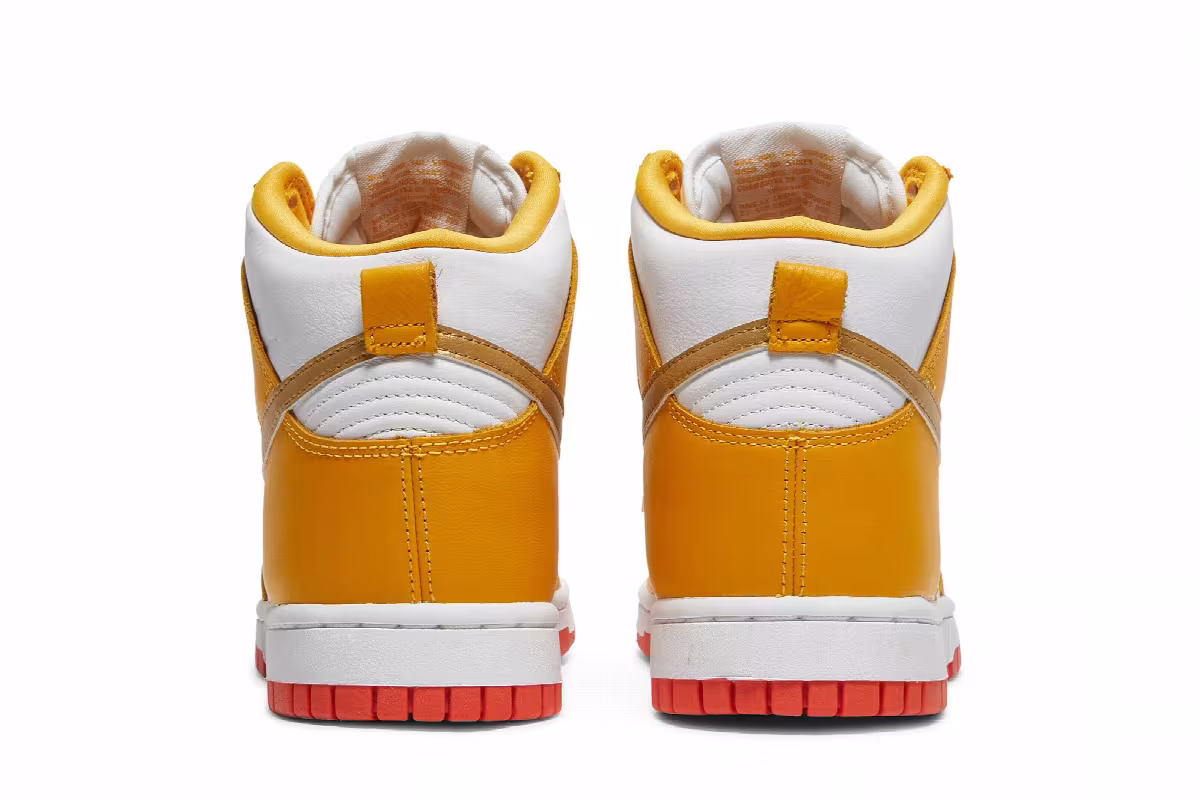 Nike Women's Dunk High University Gold Orange, view 7