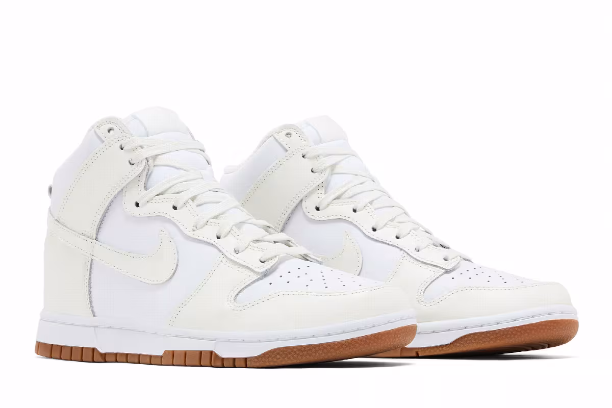 Nike Women's Dunk High Sail Gum, view 9