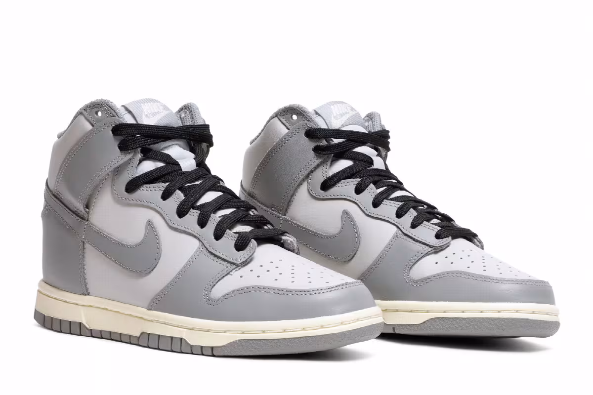 Nike Women's Dunk High Aged Grey, view 9