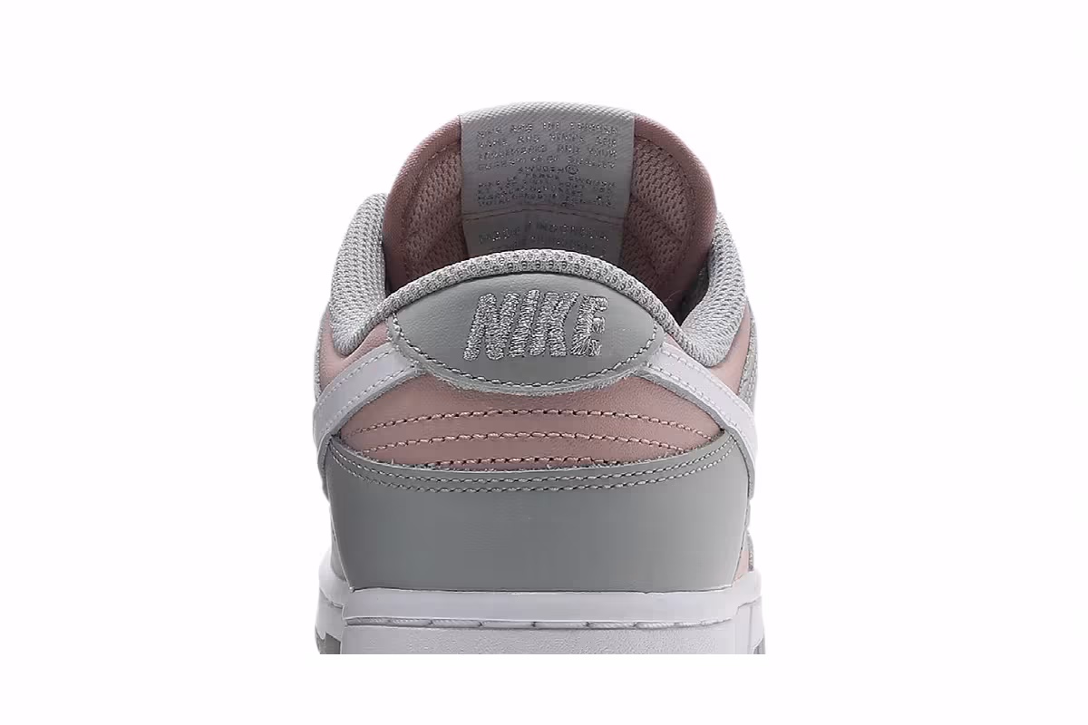 Nike Women's Dunk Low Soft Grey Pink, view 8