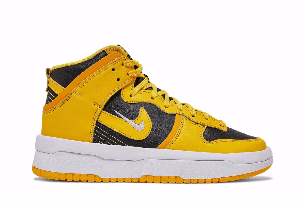 Nike Women's Dunk High Up Goldenrod, view 2