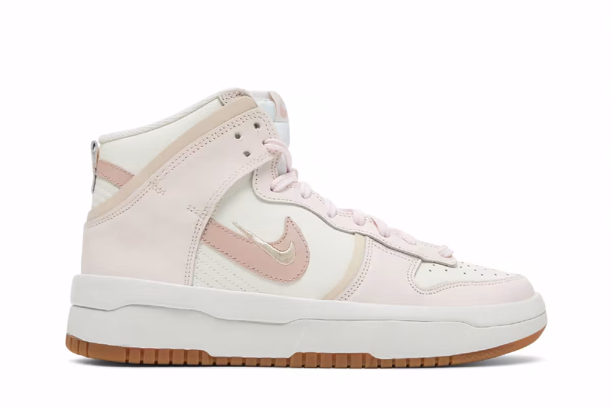 Nike Women's Dunk High Up Rebel Pink Oxford, view 2