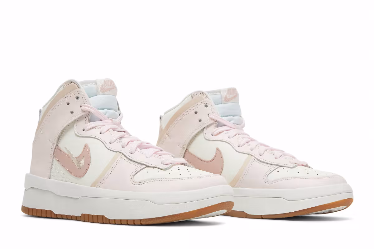 Nike Women's Dunk High Up Rebel Pink Oxford, view 9