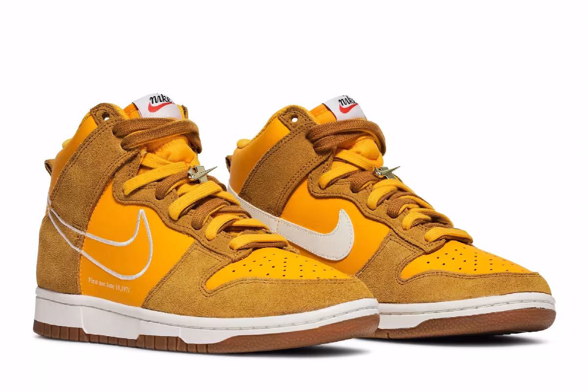 Nike Women's Dunk High SE First Use Pack - University Gold, view 9