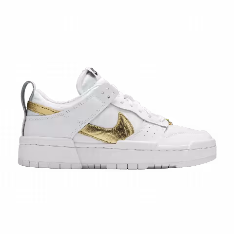 Nike Wmns Dunk Low Disrupt 'White Metallic Gold'