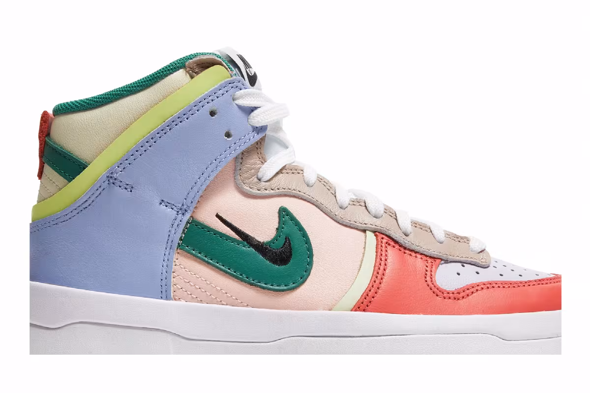 Nike Women's Dunk High Rebel Cashmere Coral, view 3