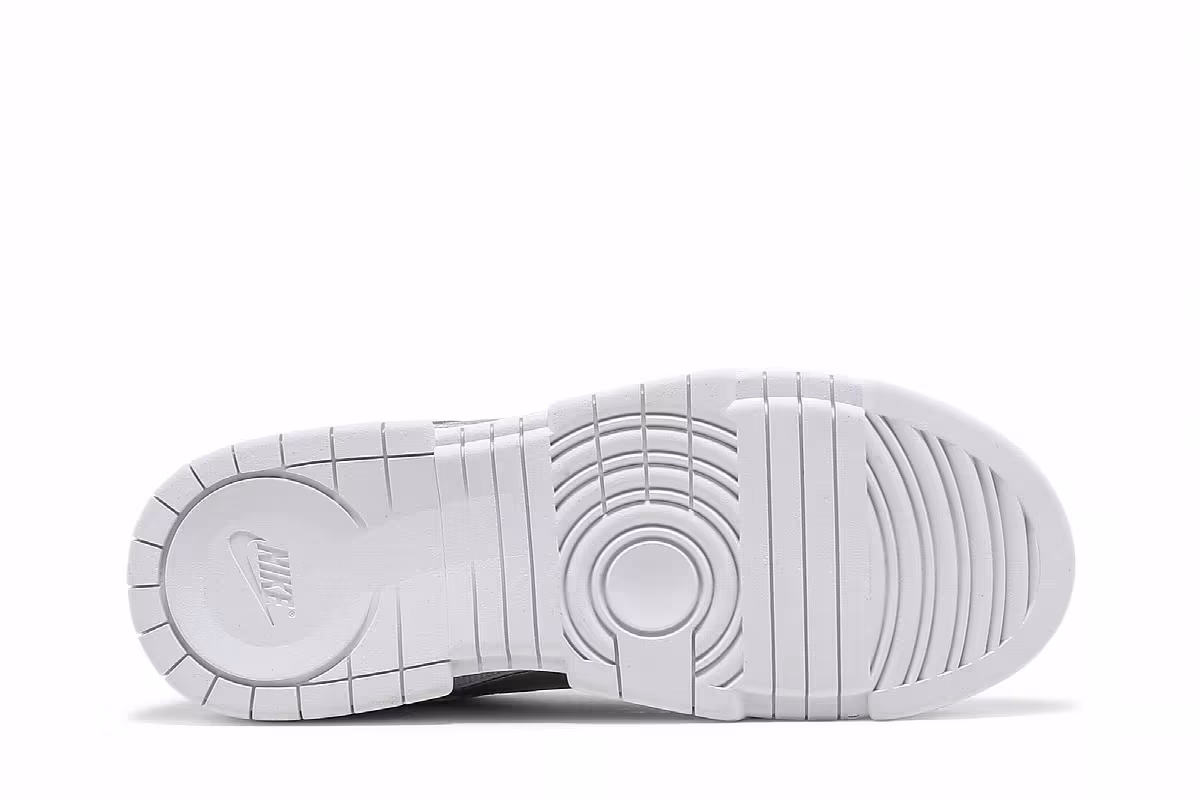 Nike Women's Dunk Low Disrupt White Metallic Silver, view 5