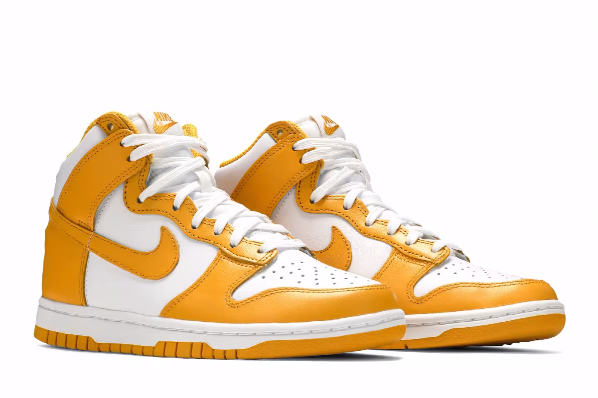 Nike Women's Dunk High Dark Sulfur, view 9