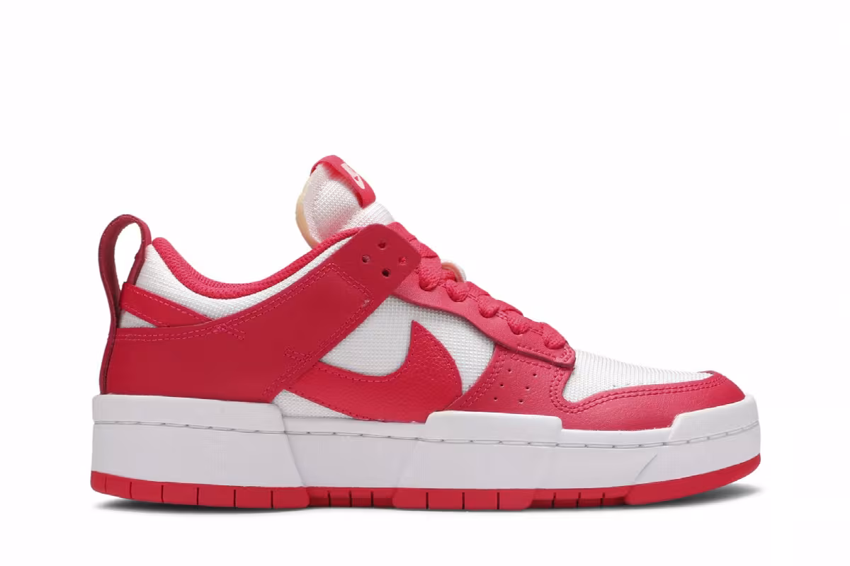 Nike Women's Dunk Low Disrupt Siren Red, view 2