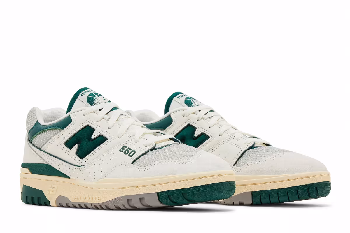 New Balance 550 Sea Salt Pack - Marsh Green, view 9