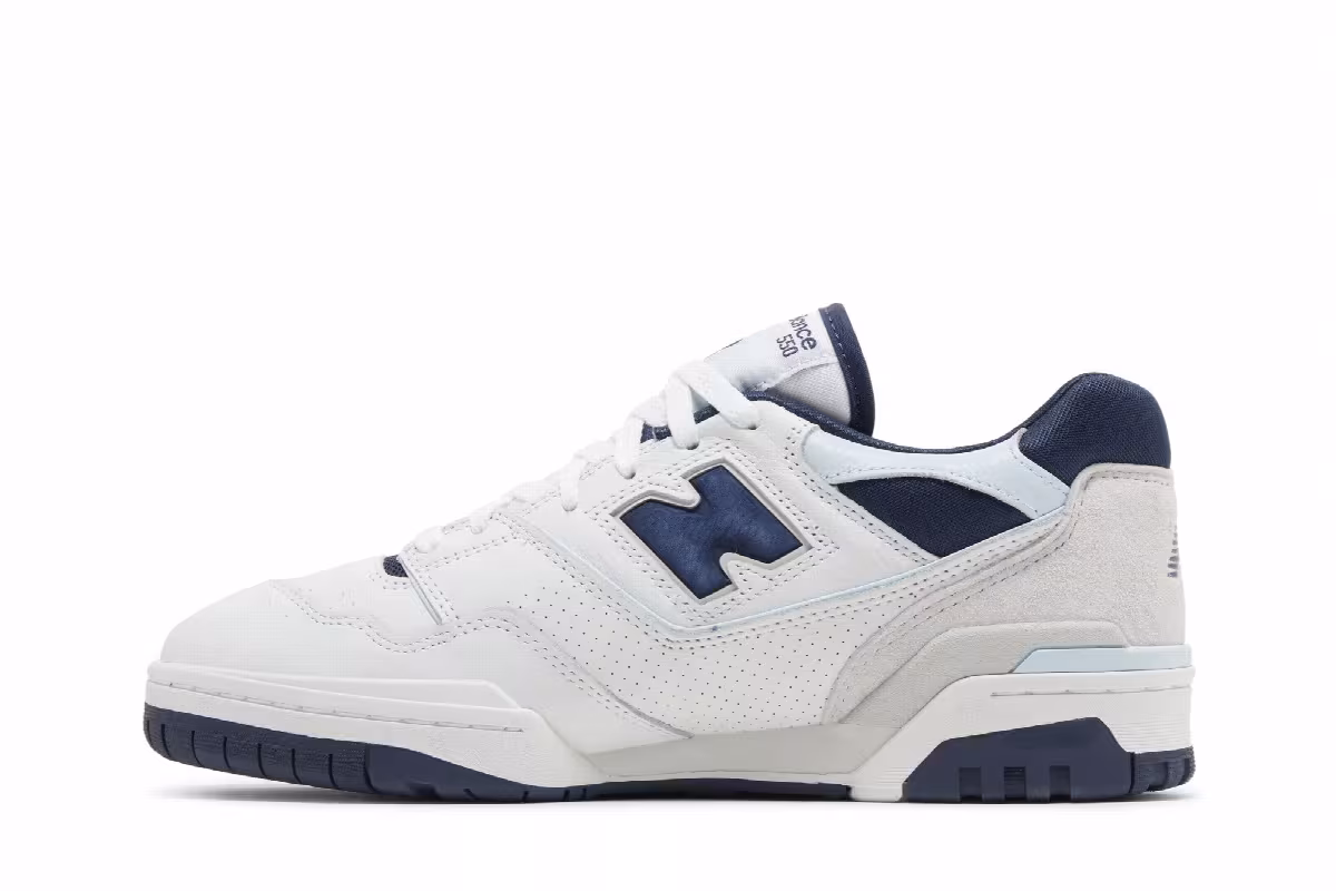 New Balance 550 White Quarry Blue, view 4
