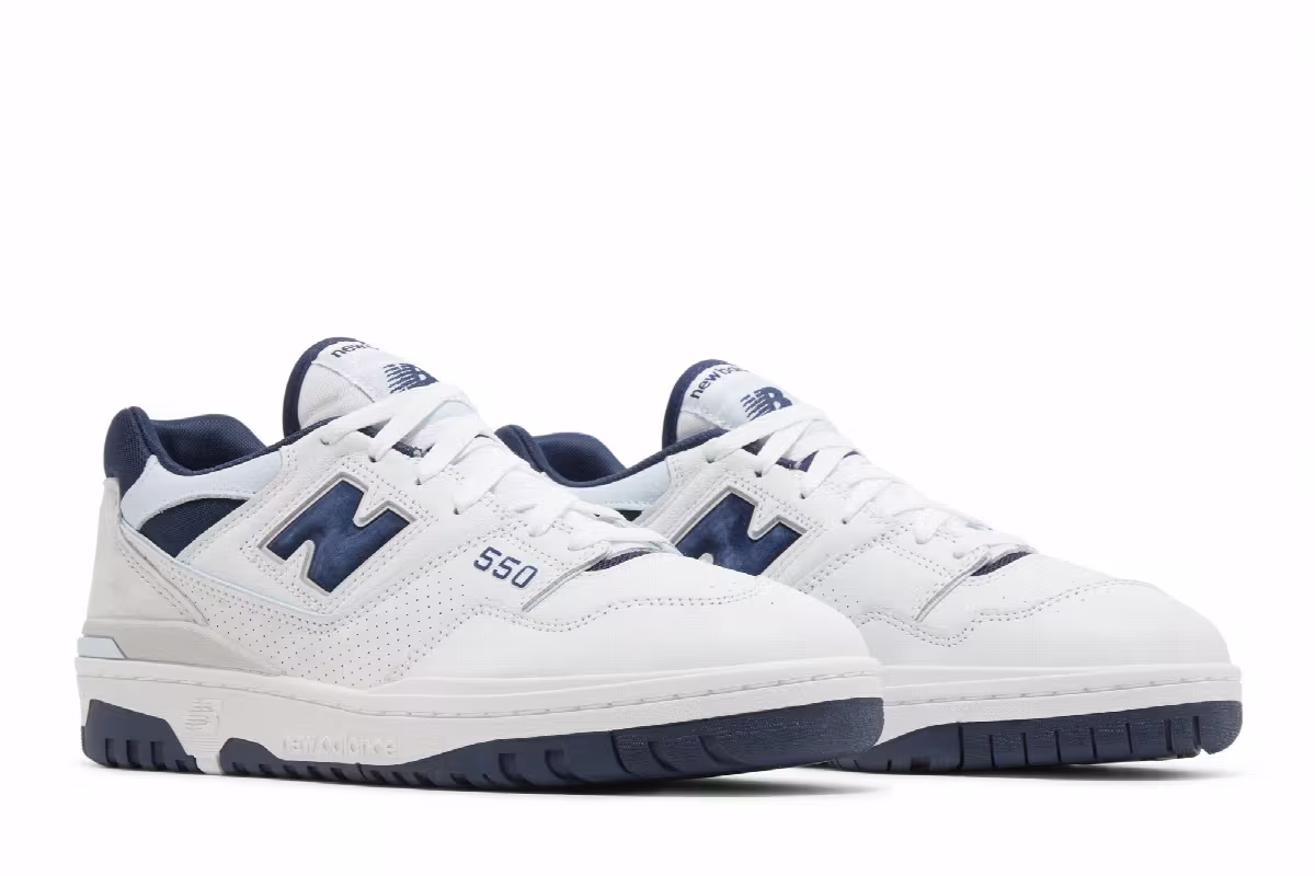 New Balance 550 White Quarry Blue, view 9