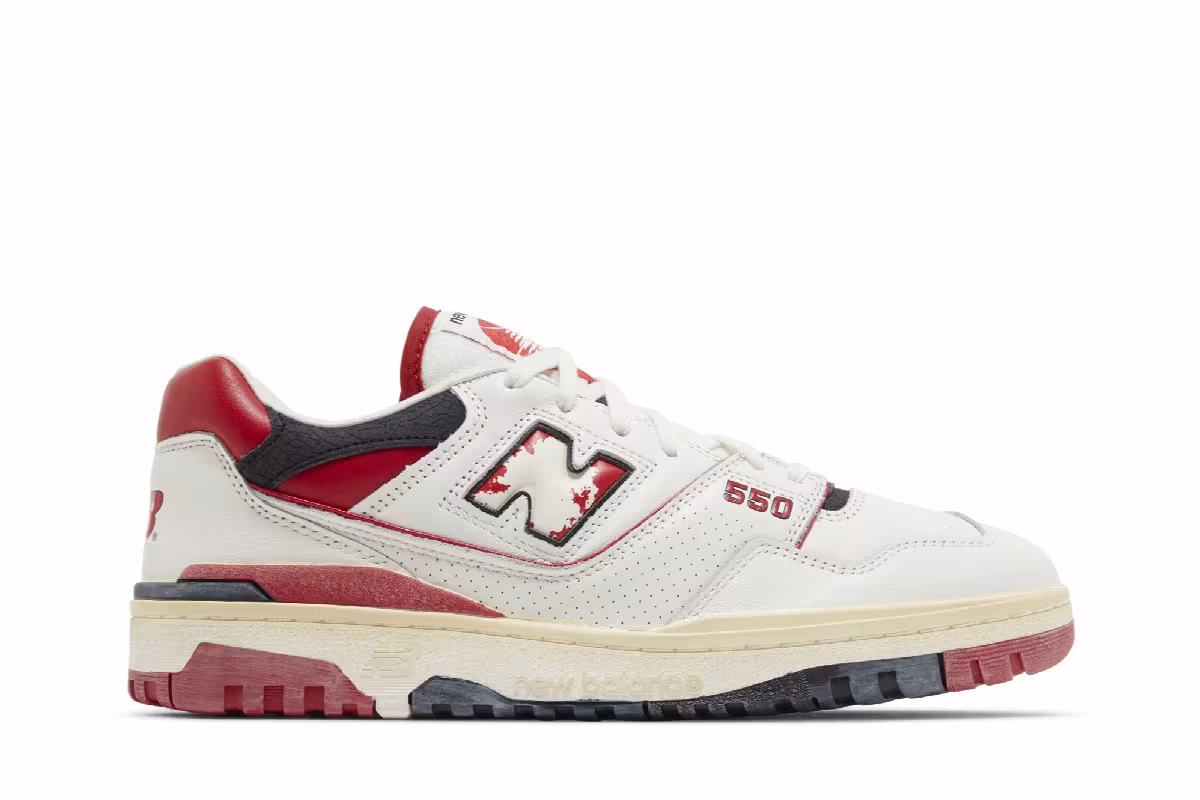New Balance 550 Vintage Pack - Red, view 2