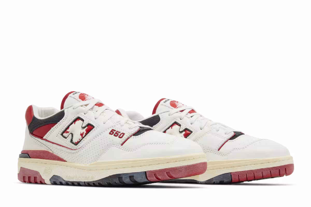 New Balance 550 Vintage Pack - Red, view 9