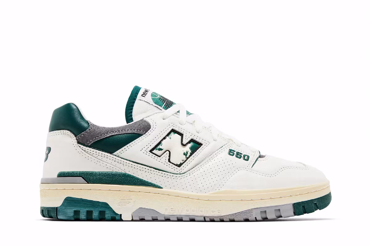 New Balance 550 Vintage Pack - Marsh Green, view 2