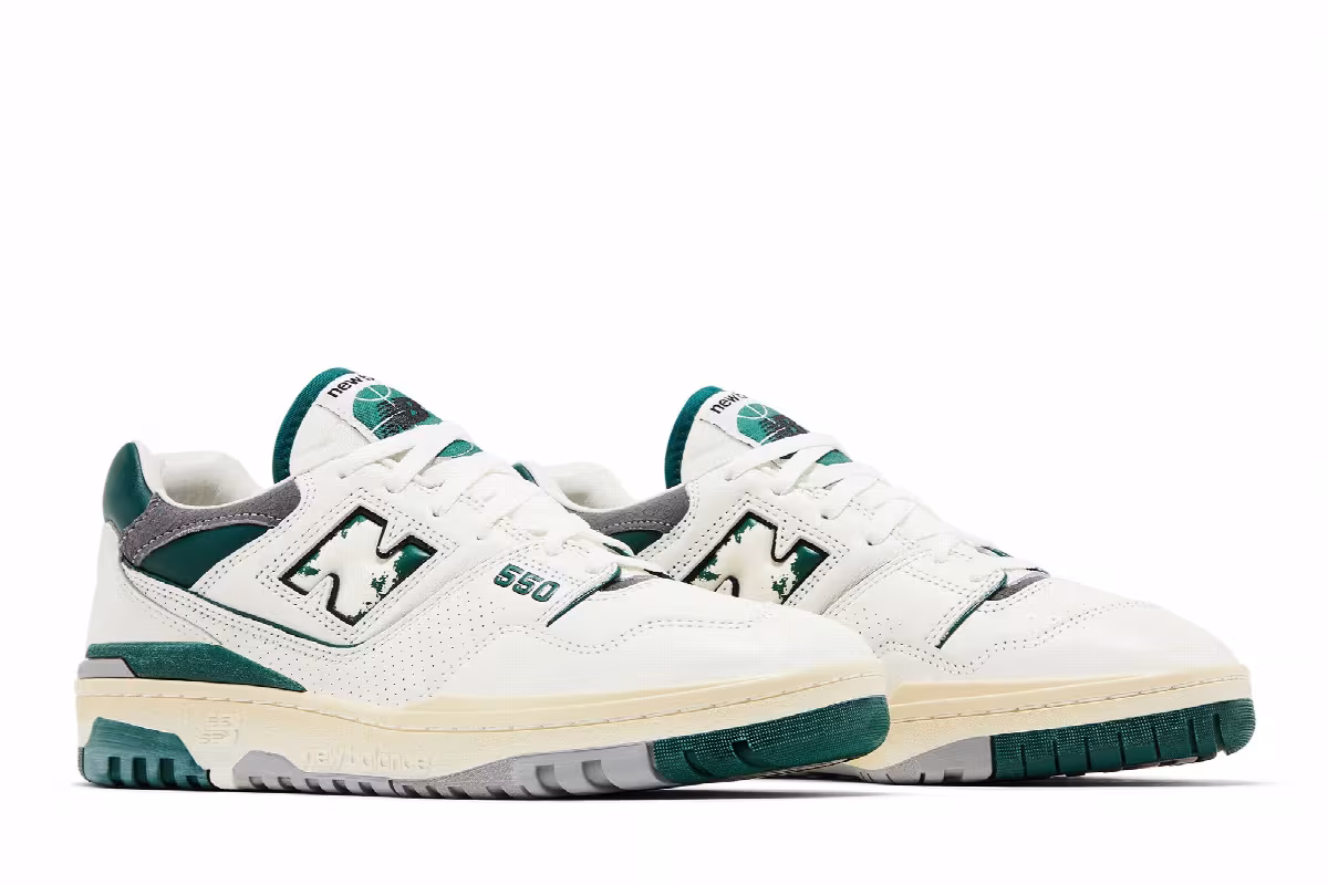 New Balance 550 Vintage Pack - Marsh Green, view 9