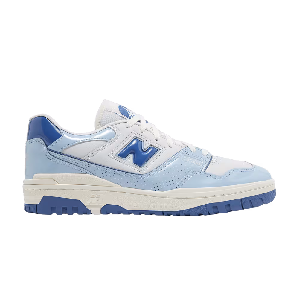 New Balance 550 Patent Leather Pack - Chrome Blue