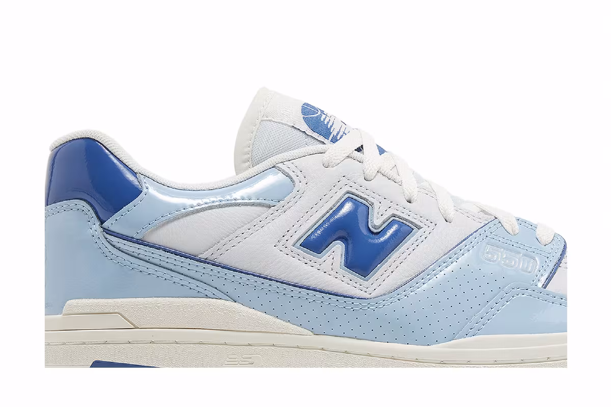 New Balance 550 Patent Leather Pack - Chrome Blue, view 3
