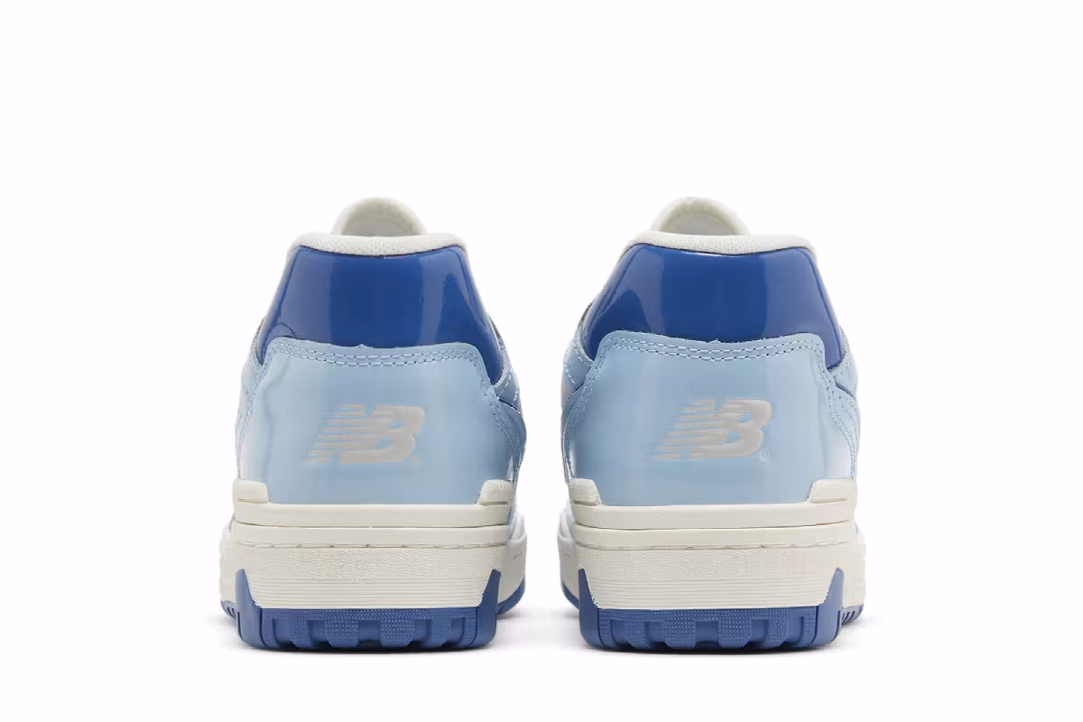 New Balance 550 Patent Leather Pack - Chrome Blue, view 7