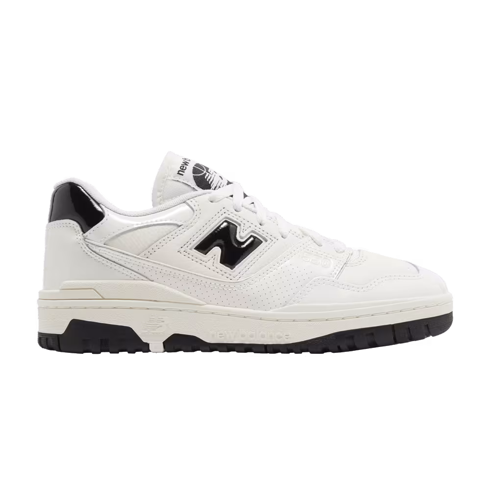 New Balance 550 Patent Leather Pack - Sea Salt Black
