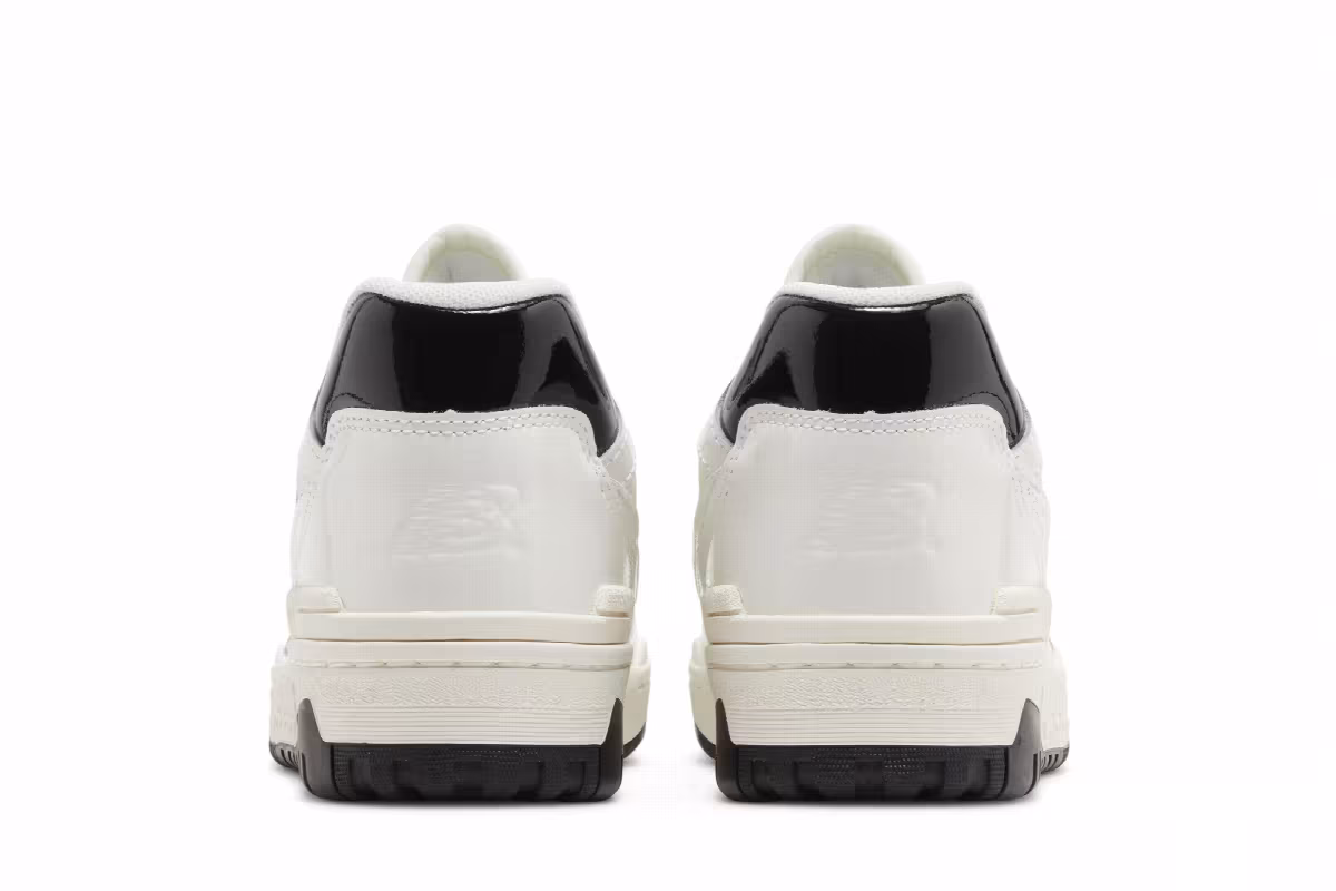 New Balance 550 Patent Leather Pack - Sea Salt Black, view 7