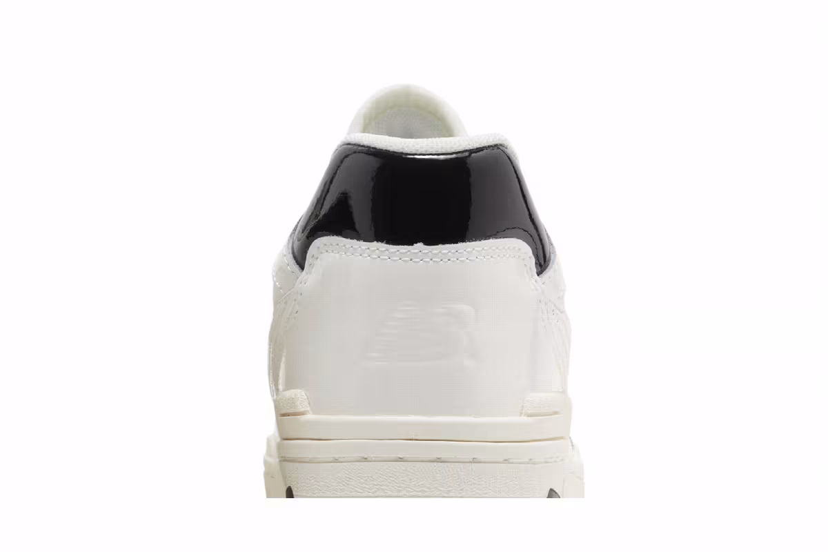 New Balance 550 Patent Leather Pack - Sea Salt Black, view 8